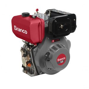 Motor Diesel 5,0Cv Eixo H Partida Manual Bd-5.0 Branco