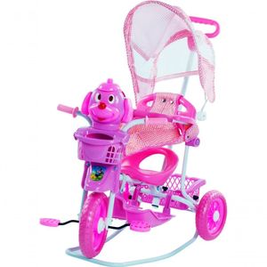 Triciclo Gangorra Com Capota Cachorro Rosa - Bel Brink