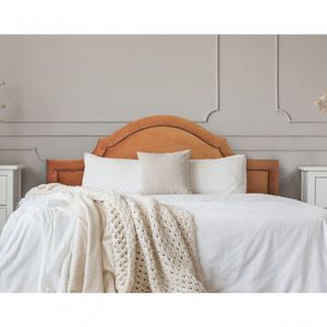 Cabeceira King Provençal Luxo 193X60 Terracota Tachas Fumê