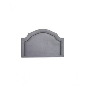 Cabeceira Solteiro Luxo 90X60 Cinza Tachas Fumê