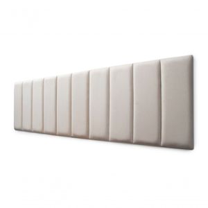 Placas Cabeceira King 200cm X 60cm 10 Placas Suede Off White