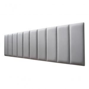 Placas Cabeceira King 200cm X 60cm 10 Placas Courino Cinza