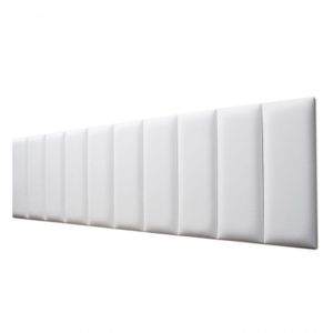 Placas Cabeceira King 200cm X 60cm 10 Placas Courino Branco