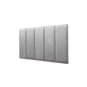 Placas Cabeceira Solteiro 100cm X 60cm 5 Placas Suede Cinza