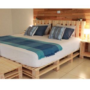 Cama De Casal De Pallet Marrom