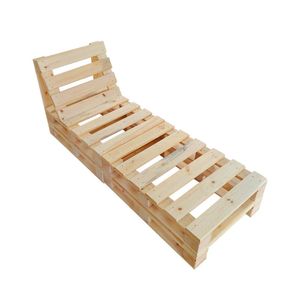 Espreguiçadeira De Pallet Madeira Pinus Para Jardim Marrom