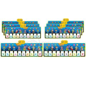 Kit 8 Un Piano Music Tapete Musical 10 Teclas Touch azul