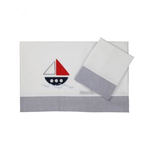 Lençol De Mini Berço Naval