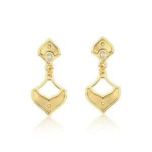 Brinco Mermaid Revestido Em Ouro