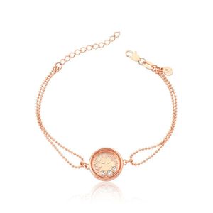 Pulseira Reliquaire Ballet Revestida Em Ouro Rose