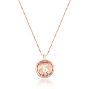 Colar Reliquaire Ballet Prosperity Revestido Em Ouro Rosê