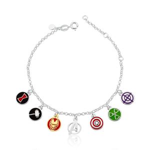 Pulseira Avengers Revestida Em Prata