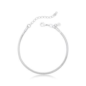 Pulseira Rabo De Rato Revestida Em Prata