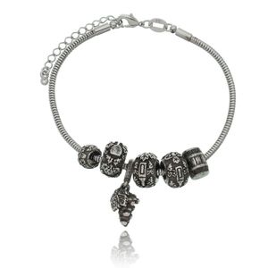 Pulseira Du Vin Revestida Em Prata Envelhecida E Ródio