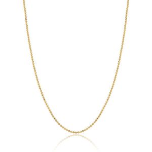 Corrente Boule D'Or De Diamant Revestida Em Ouro