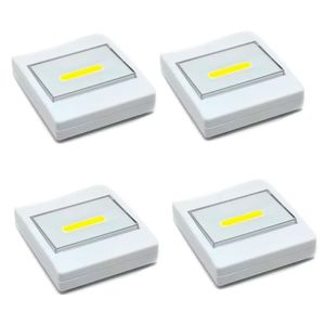 Kit 4 Luminárias Portáteis Interruptor Luz De Led