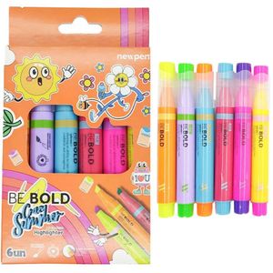 Marca Texto Be Bold Crazy Summer - 6 Cores - Newpen