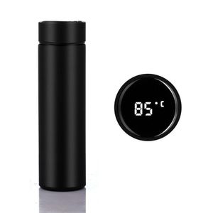 Garrafa Térmica Com Indicador E Sensor De Temperatura Led Cor:preto