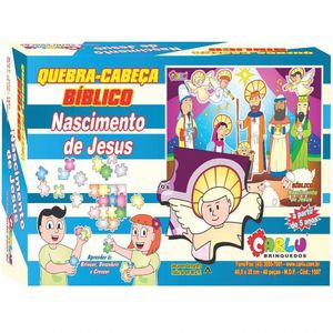 Quebra-cabeça Bíblico Nascimento De Jesus 48 Pc