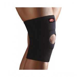Joelheira De Neoprene Realtex Com Orifício - Preto Gg