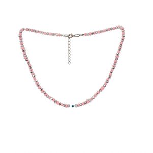 Choker De Miçangas Rosas Com Olho Grego