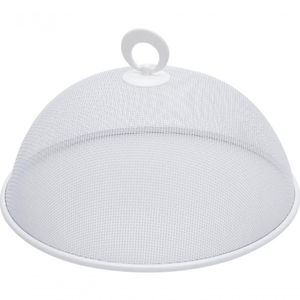 Tela Protetora Para Alimentos Em Metal Branca 25Cm - Mimo