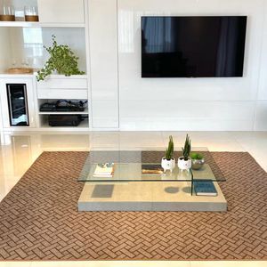 Tapete Carpete Sala Quarto Elegante Trama 1,50 X 2,00 Marrom