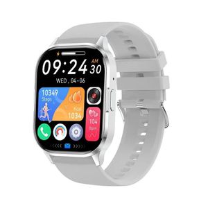 Smartwatch Nfc Monitoramento De Frequência Cardíaca à Prova D\'água Prata