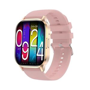 Smartwatch Nfc Monitoramento De Frequência Cardíaca à Prova D\'água Rosa