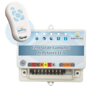 Central De Comando Luxo Rítmica Para Iluminação De Piscina Led Rgb Colorida