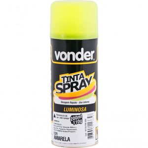 Tinta Spray Luminosa Amarelo 200ml/110g - Vonder
