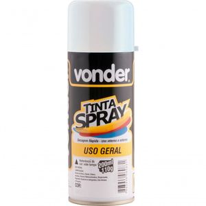 Tinta Spray Branco Brilhante 200ml/110g - Vonder