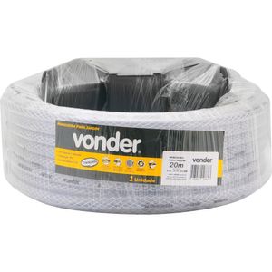 Mangueira Para Jardim 7/16 Transparente Trancada Suporte Co