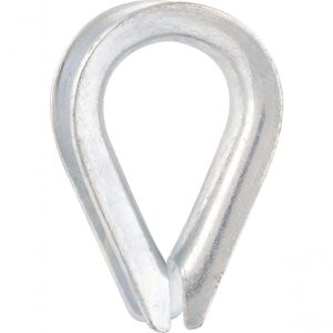 Anilha P/ Cabo Aço 3/16" Leve Galv C/ 2 Pç Cart Vonder