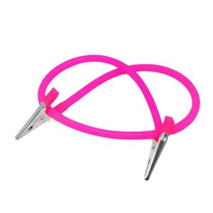 Corrente Fio Silicone Pink Jacaré Jon Cores Azul