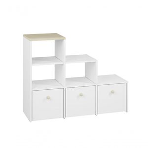 Organizador Infantil De Nichos Colméia E Baús Bart 100% Mdf