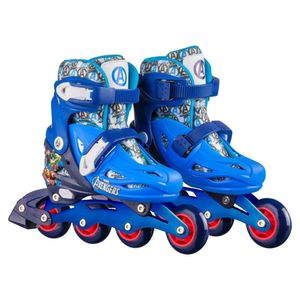 Patins Inline Ajustável Tam 35-38 Vingadores Multikids - Br1165 Azul