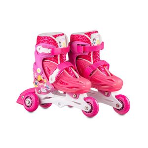 Patins Inline 2 Em 1 Tam 31-34 Princesas Disney Multikids - Br1156 Rosa