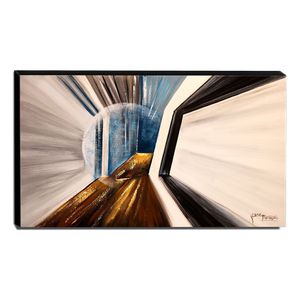 Quadro De Pintura Abstrato 70x120cm-1527