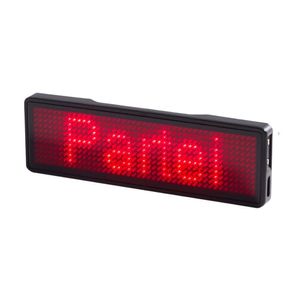 Mini Crachá Bluetooth Com Display Led