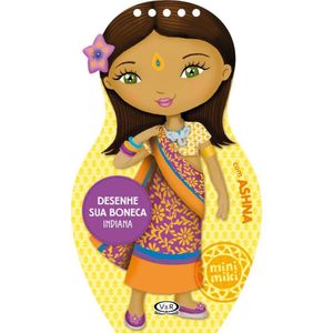 Livro Minimiki - Desenhe Sua Boneca - Indiana