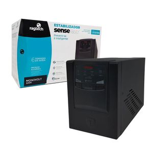 Estabilizador Ragtech Sense Laser 2000va, Monovolt 220v-220v, 6 Tomadas - 20sel3548