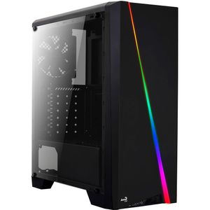 Gabinete Gamer Aerocool Cylon Led Rgb Atx Com Fan Lateral Em