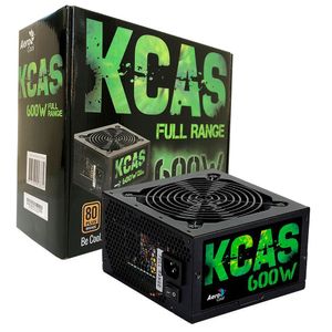 Fonte Gamer Aerocool Kcas 600W 80 Plus Bronze Full Range Pfc
