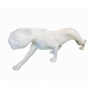 Pantera Branca De Neve 90cm Fibra Pronto Artes