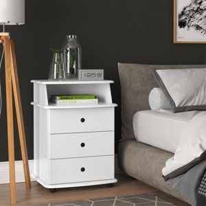 Mesa De Cabeceira Lux Branco