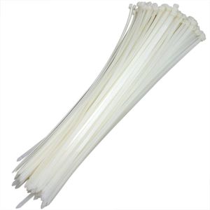 Abraçadeira De Nylon Branco 50 Uni Organizador De Cabos