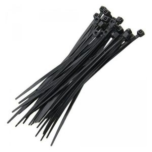 Abraçadeira De Nylon Preto 50 Uni Cinta Plastica Gato
