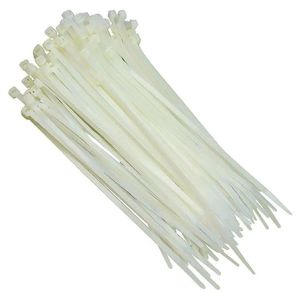 Abraçadeira De Nylon Branco Enforca 50 Uni Organizacao