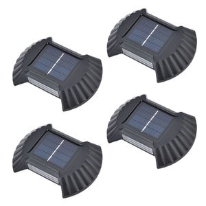 Luminaria Solar Parede Arandela Balizador Led Kit 4 Und Luz